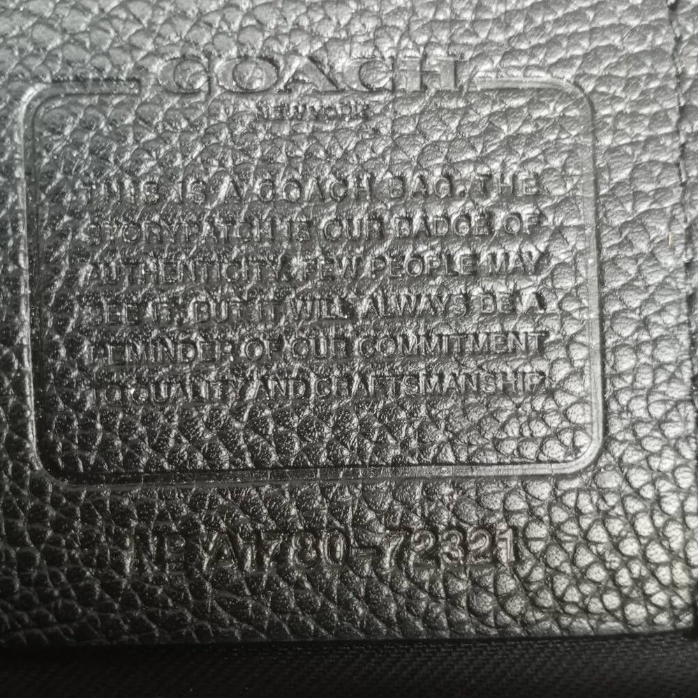 Coach Campus Pack In Pebble Leather Black EUC - Picture 8 of 12